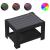 Măsuță de cafea cu LED, negru, 73x53x45 cm, lemn prelucrat GartenMobel Dekor