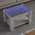 Măsuță de cafea cu LED, gri beton, 73x53x45 cm, lemn prelucrat GartenMobel Dekor