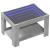 Măsuță de cafea cu LED, gri beton, 73x53x45 cm, lemn prelucrat GartenMobel Dekor
