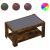 Măsuță de cafea cu LED stejar fumuriu 93x53x45cm lemn prelucrat GartenMobel Dekor