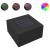 Măsuță de cafea cu LED, negru, 60x60x40 cm, lemn prelucrat GartenMobel Dekor
