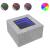 Măsuță de cafea cu LED, gri beton, 60x60x40 cm, lemn prelucrat GartenMobel Dekor