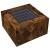 Măsuță de cafea cu LED stejar fumuriu 60x60x40cm lemn prelucrat GartenMobel Dekor