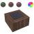 Măsuță de cafea cu LED stejar maro 60x60x40 cm lemn prelucrat GartenMobel Dekor