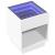 Măsuță de cafea cu LED infinity, alb, 40x40x50 cm GartenMobel Dekor
