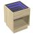 Măsuță de cafea cu LED infinity, stejar sonoma, 40x40x50 cm GartenMobel Dekor