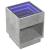 Măsuță de cafea cu LED infinity, gri beton, 40x40x50 cm GartenMobel Dekor