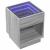 Măsuță de cafea cu LED infinity, gri sonoma, 40x40x50 cm GartenMobel Dekor