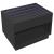 Măsuță de cafea cu LED infinity, negru, 70x50x50 cm GartenMobel Dekor