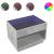 Măsuță de cafea cu LED infinity, gri beton, 70x50x50 cm GartenMobel Dekor