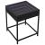 Măsuță de cafea cu LED infinity, negru, 40x40x51 cm GartenMobel Dekor