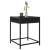 Măsuță de cafea cu LED infinity, negru, 40x40x51 cm GartenMobel Dekor