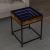 Măsuță de cafea cu LED infinity, stejar fumuriu, 40x40x51 cm GartenMobel Dekor