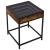 Măsuță de cafea cu LED infinity, stejar fumuriu, 40x40x51 cm GartenMobel Dekor