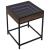 Măsuță de cafea cu LED infinity, stejar maro, 40x40x51 cm GartenMobel Dekor