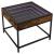 Măsuță de cafea cu LED infinity, stejar fumuriu, 50x50x41 cm GartenMobel Dekor