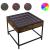 Măsuță de cafea cu LED infinity, stejar fumuriu, 50x50x41 cm GartenMobel Dekor