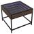 Măsuță de cafea cu LED infinity, stejar maro, 50x50x41 cm GartenMobel Dekor