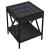Măsuță de cafea cu LED infinity, negru, 40x40x49 cm GartenMobel Dekor
