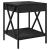 Măsuță de cafea cu LED infinity, negru, 40x40x49 cm GartenMobel Dekor