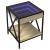 Măsuță de cafea cu LED infinity, stejar sonoma, 40x40x49 cm GartenMobel Dekor