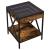 Măsuță de cafea cu LED infinity, stejar fumuriu, 40x40x49 cm GartenMobel Dekor