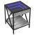 Măsuță de cafea cu LED infinity, gri sonoma, 40x40x49 cm GartenMobel Dekor