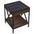Măsuță de cafea cu LED infinity, stejar maro, 40x40x49 cm GartenMobel Dekor