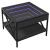Măsuță de cafea cu LED infinity, negru, 50x50x38 cm GartenMobel Dekor