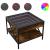 Măsuță de cafea cu LED infinity, stejar fumuriu, 50x50x38 cm GartenMobel Dekor