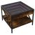 Măsuță de cafea cu LED infinity, stejar fumuriu, 50x50x38 cm GartenMobel Dekor