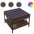 Măsuță de cafea cu LED infinity, stejar maro, 50x50x38 cm GartenMobel Dekor