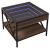 Măsuță de cafea cu LED infinity, stejar maro, 50x50x38 cm GartenMobel Dekor