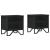 Noptiere, 2 buc., negru, 40x30x40 cm, lemn prelucrat GartenMobel Dekor