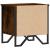 Noptiere, 2 buc., stejar fumuriu, 40x30x40 cm, lemn prelucrat GartenMobel Dekor