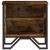 Noptiere, 2 buc., stejar fumuriu, 40x30x40 cm, lemn prelucrat GartenMobel Dekor