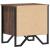 Noptiere, 2 buc., stejar maro, 40x30x40 cm, lemn prelucrat GartenMobel Dekor