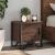 Noptiere, 2 buc., stejar maro, 40x30x40 cm, lemn prelucrat GartenMobel Dekor