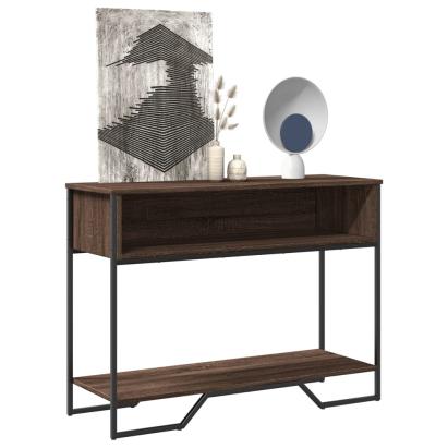 Măsuță consolă, stejar maro, 100x35x74,5 cm, lemn prelucrat GartenMobel Dekor