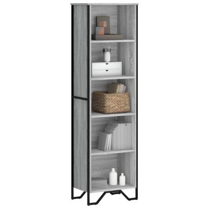 Bibliotecă, gri sonoma, 50x31x169 cm, lemn prelucrat GartenMobel Dekor