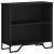 Bibliotecă, negru, 80x31x74,5 cm, lemn prelucrat GartenMobel Dekor