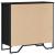 Bibliotecă, negru, 80x31x74,5 cm, lemn prelucrat GartenMobel Dekor