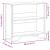 Bibliotecă, stejar fumuriu, 80x31x74,5 cm, lemn prelucrat GartenMobel Dekor