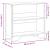 Bibliotecă, gri sonoma, 80x31x74,5 cm, lemn prelucrat GartenMobel Dekor