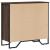 Bibliotecă, stejar maro, 80x31x74,5 cm, lemn prelucrat GartenMobel Dekor