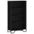 Bibliotecă, negru, 80x31x137,5 cm, lemn prelucrat GartenMobel Dekor