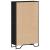 Bibliotecă, negru, 80x31x137,5 cm, lemn prelucrat GartenMobel Dekor