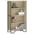 Bibliotecă, stejar sonoma, 80x31x137,5 cm, lemn prelucrat GartenMobel Dekor