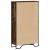 Bibliotecă, stejar fumuriu, 80x31x137,5 cm, lemn prelucrat GartenMobel Dekor