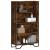 Bibliotecă, stejar fumuriu, 80x31x137,5 cm, lemn prelucrat GartenMobel Dekor